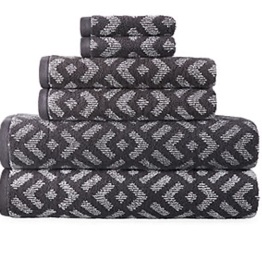 ✨3xHP✨Home Westly Ogee Geometric Bath Towel✨